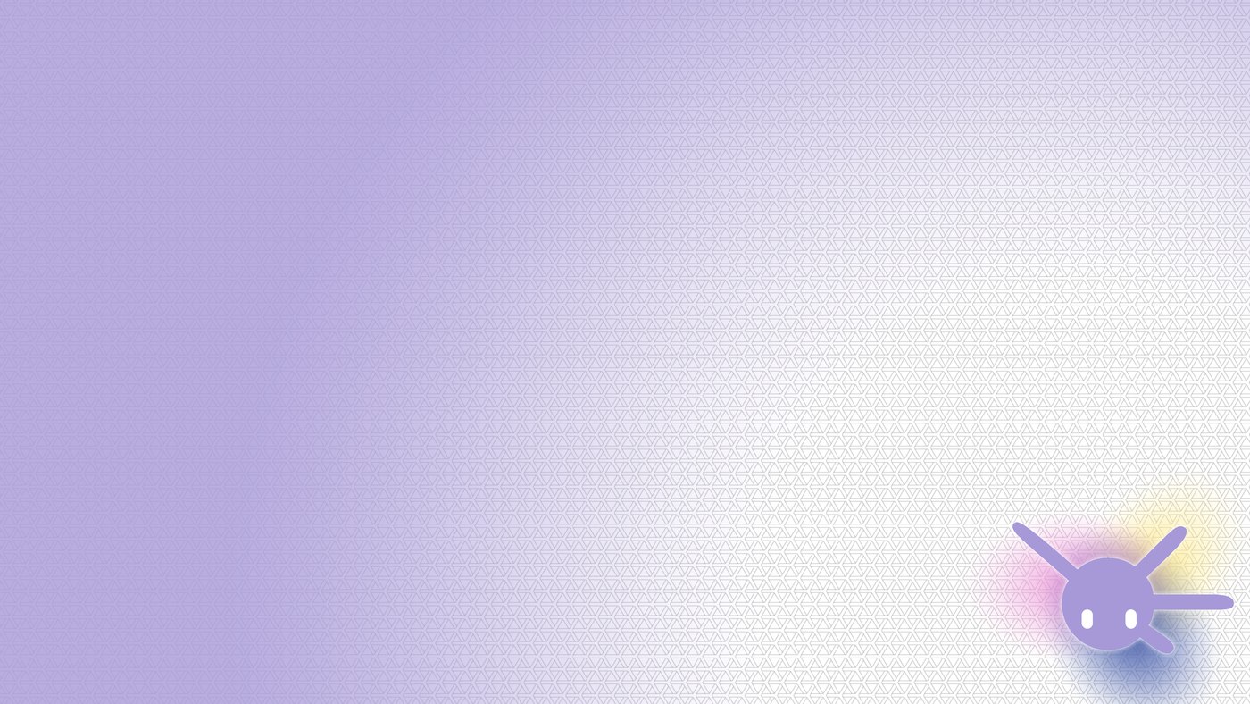 OPAL 4K wallpaper, light version — a violet-to-white gradient with the glowing Pal logomark in the corner